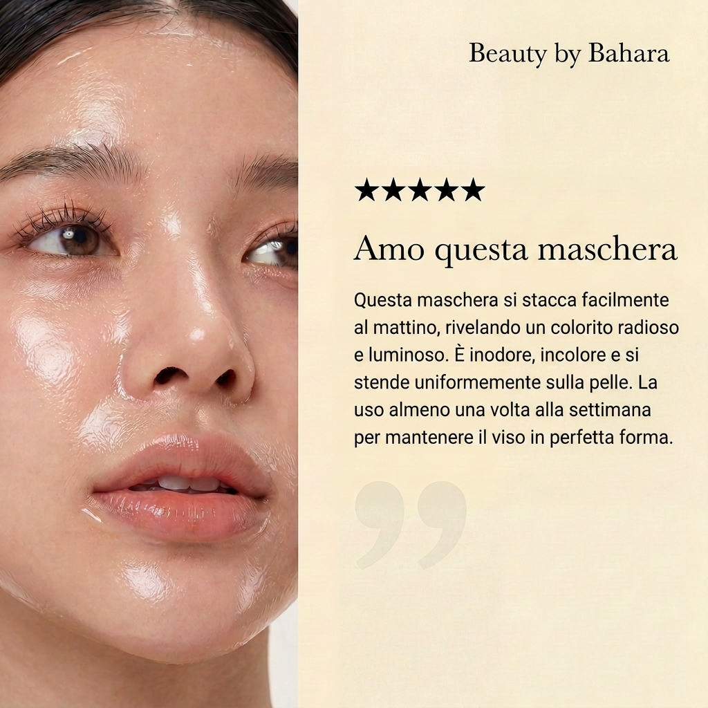 Maschera Notturna Avvolgente alla Curcuma e Acido Kojico