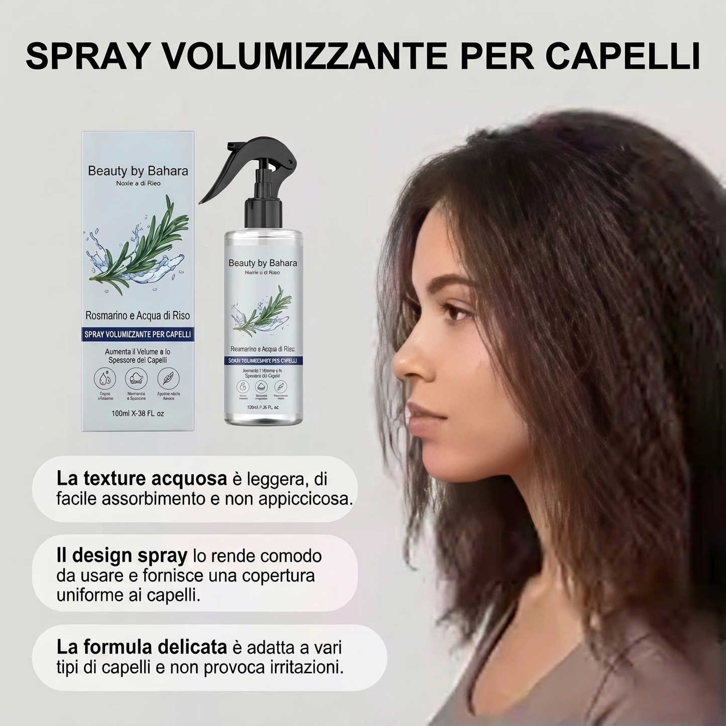 Spray al Rosmarino – Idratazione, Anti-Nodi & Riparazione