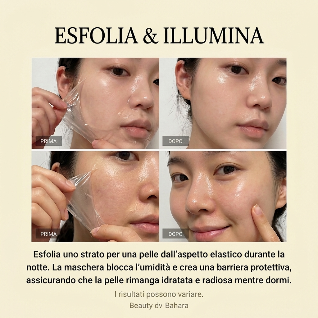 Maschera Notturna Avvolgente alla Curcuma e Acido Kojico